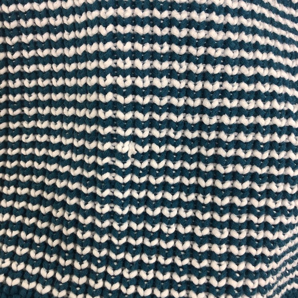 ⚡️ LOFT Teal & White Halter Sweater Tank Vest XS - Picture 3 of 6